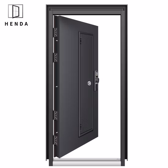 Esterno Villa Sicurezza Design moderno Ingresso Interno Porte d'ingresso d'ingresso in acciaio inossidabile grigio per case moderne
