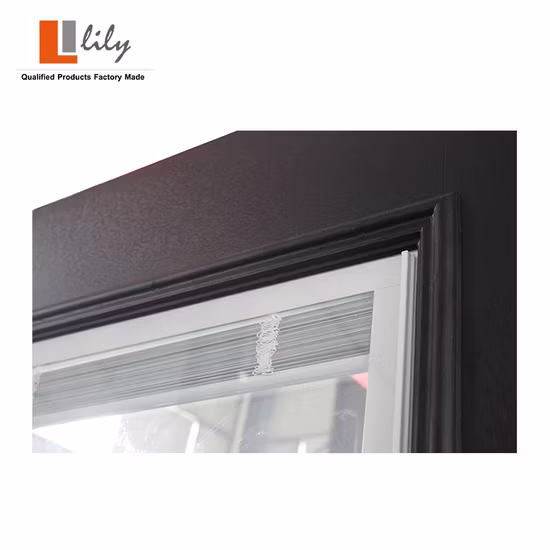 Porta scorrevole interna in PVC a filo vetro composito in legno massello WPC